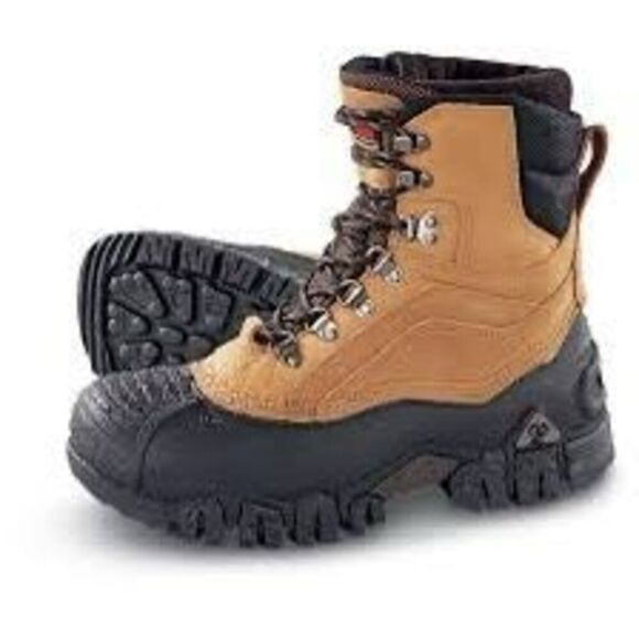 Rocky Men's Size 12 600g Thinsulate Ultra Duck Boots Brown Leather Outdoor Work - Picture 1 of 9